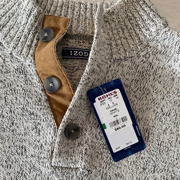 Men’s Gray Zip Sweater - Picture 2 of 2